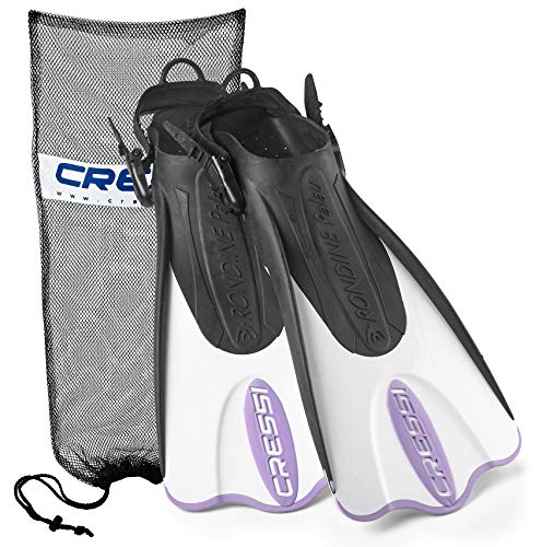 Product Cover Cressi Palau Short Snorkeling Fins with Mesh Bag, Lilac, Medium/Large