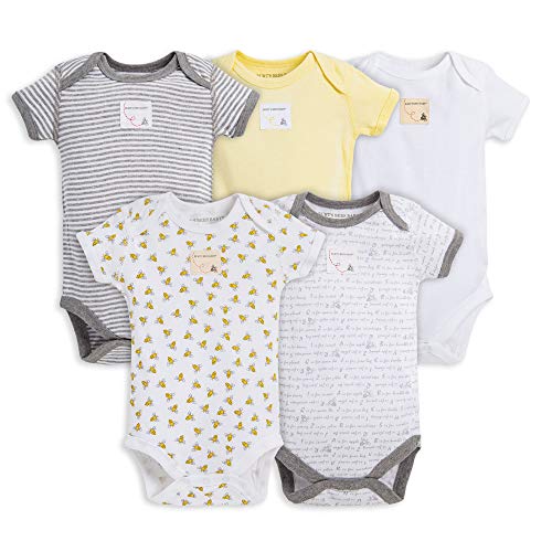 Product Cover Burt's Bees Baby - Bodysuits, 5-Pack Short & Long Sleeve One-Pieces, 100% Organic Cotton, Sunshine Prints