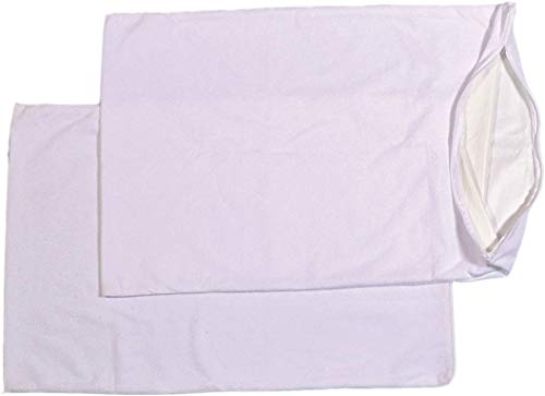 Product Cover Trance Home Linen Cotton Waterproof Pillow Protector (18x28-inch, White) - Set of 2