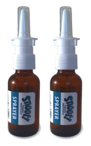Product Cover Empty Amber Glass Nasal Sprayer 2-Pack for Intranasal Insulin, Colloidal Silver and Saline Applications, 30ml (1oz) -dispenses .1 ml = 10 IU