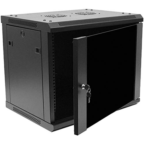 Product Cover NavePoint 9U Deluxe IT Wallmount Cabinet Enclosure 19-Inch Server Network Rack with Locking Glass Door - Black