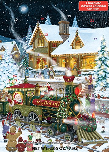 Product Cover Whistle Stop Christmas Chocolate Advent Calendar Filled With 24 Milk Chocolates(2.65 oz)