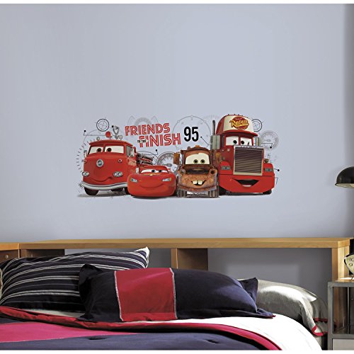 Product Cover RoomMates Disney Pixar Cars 2 Friends To The Finish Peel And Stick Giant Wall Decals