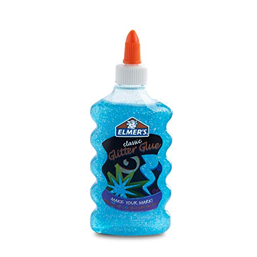 Product Cover Elmer's Liquid Glitter Glue, Washable, Blue, 6 Ounces, 1 Count - Great For Making Slime