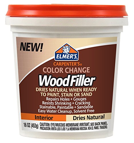 Product Cover Elmer's E914  Carpenter's Color Change Wood Filler, 16-Ounce, Natural