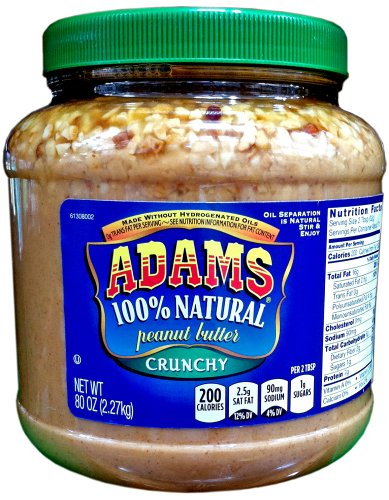Product Cover Adams 100% Natural CRUNCHY PEANUT BUTTER 80oz (Single)