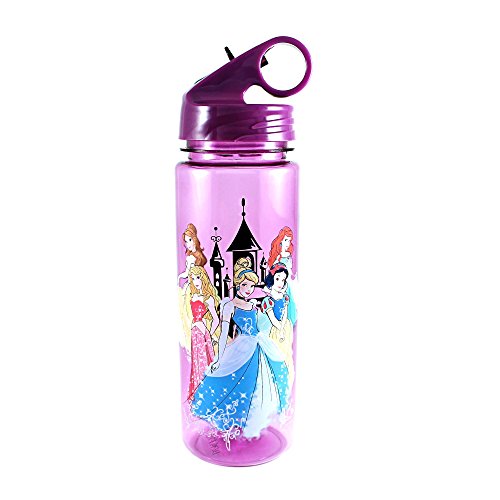 Product Cover Silver Buffalo DP0164 Disney Princesses Tritan Water Bottle, 20-Ounces