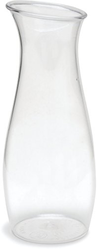 Product Cover Carlisle 7090207 Cascata Carafe Juice Jar Beverage Decanter Only, Plastic, 1 L, Clear