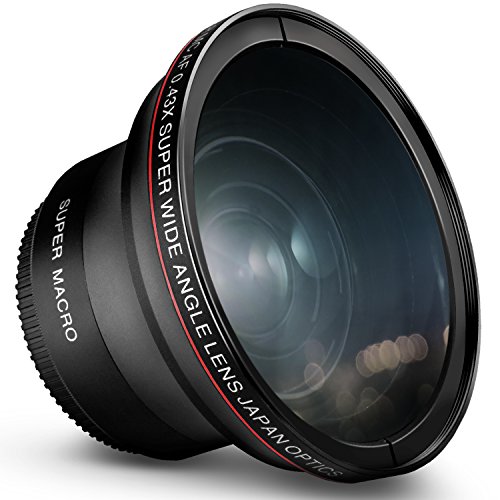 Product Cover 52MM 0.43x Altura Photo Professional HD Wide Angle Lens (w/Macro Portion) for Nikon D7100 D7000 D5500 D5300 D5200 D5100 D3300 D3200 D3100 D3000 DSLR Cameras