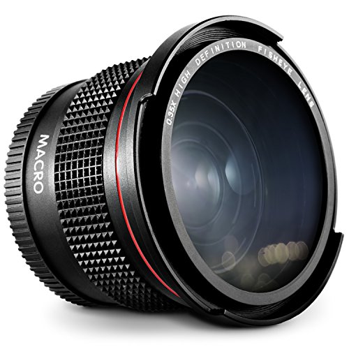 Product Cover 52MM 0.35x Altura Photo HD Fisheye Wide Angle Lens (w/Macro Portion) for Nikon D7100 D7000 D5500 D5300 D5200 D5100 D3300 D3200 D3100 D3000 DSLR Cameras