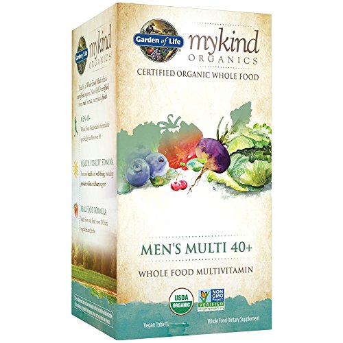 Product Cover Garden of Life Multivitamin for Men - mykind Organic Men's 40+ Whole Food Vitamin Supplement, Vegan, 60 Tablets