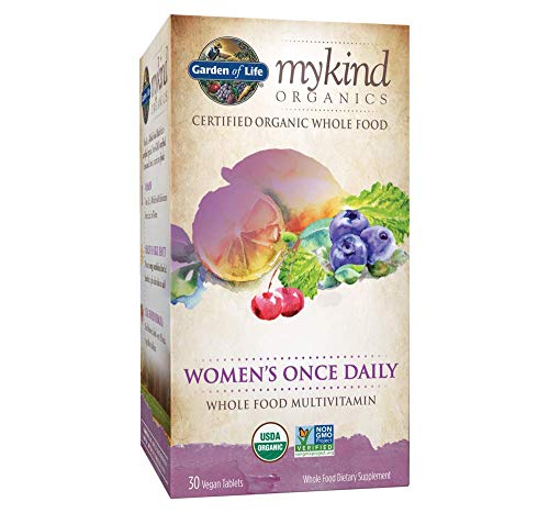Product Cover Garden of Life Multivitamin for Women - mykind Organic Women's Once Daily Whole Food Vitamin Supplement, Vegan, 30 Count Tablets