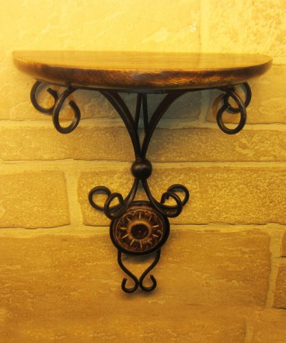 Product Cover Han's and Pindia Beautiful Wood and Wrought Iron Fancy Wall Bracket