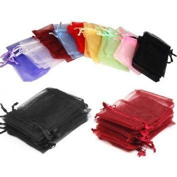 Product Cover Click Down 108pcs Drawstring Organza Jewelry Pouch Bags 79cm