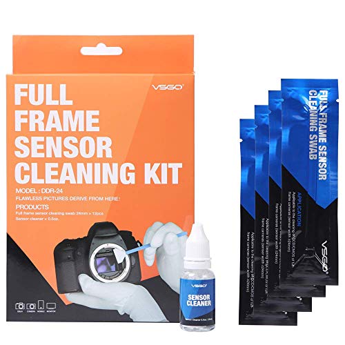 Product Cover VSGO DDR24 DSLR or SLR Camera Full-Frame Sensor Cleaning Kit (12 X 24mm Sensor Cleaning Swabs + 15ml Sensor Cleaner)