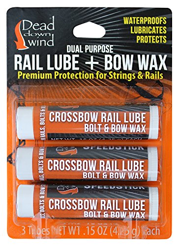 Product Cover Dead Down Wind Bow Wax Rail Lube | 3 Pack | Unscented | Crossbow Hunting Accessories, Waterproof Archery Bow String Wax | Helps Reduce Friction and Prevent Fraying