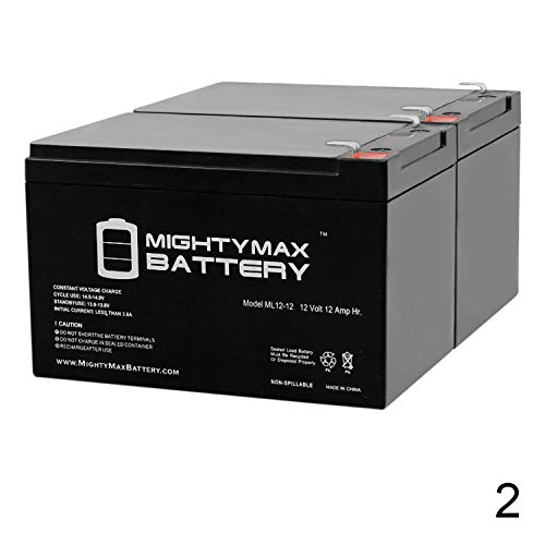 Product Cover 12V 12Ah F2 New Battery for EZIP Scooter 750, 900-2 Pack