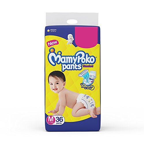 Product Cover MamyPoko Pants Standard Pant Style Medium Size Diapers (36 Count)