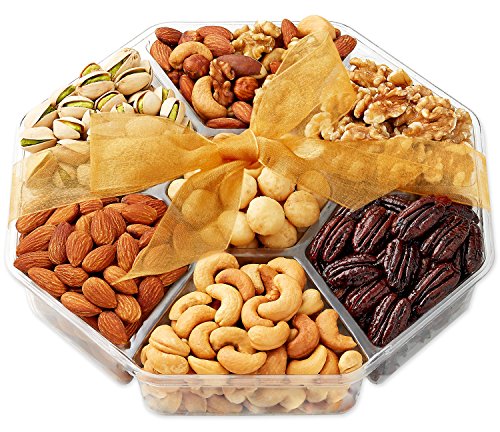 Product Cover Holiday Nuts Gift Basket - Gourmet Food Gifts Prime Delivery - Christmas, Mothers & Father's Day Fruit Nut Gift Box, Assortment Tray - Birthday, Sympathy, Get Well, Woman & Families- Hula Delights