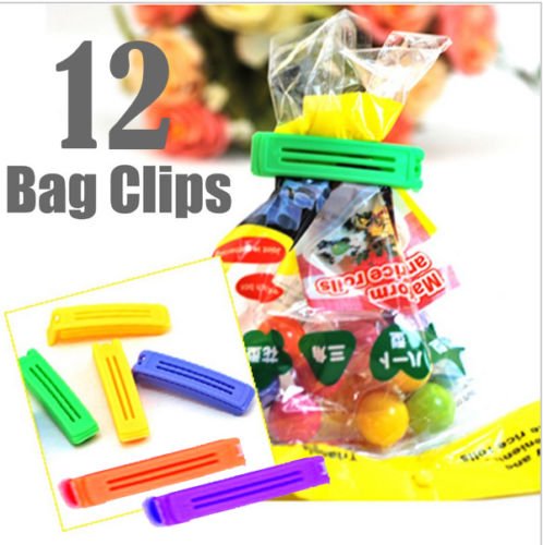 Product Cover Generic Plastic Food Snack Bag Pouch Clip Sealer, Multicolour