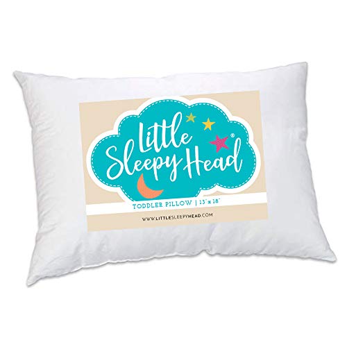 Product Cover Toddler Pillow - Soft Hypoallergenic - Best Pillows for Kids! Better Neck Support and Sleeping! They Will Take a Better Nap in Bed, a Crib, or Even on the Floor at School! Makes Travel Comfier!