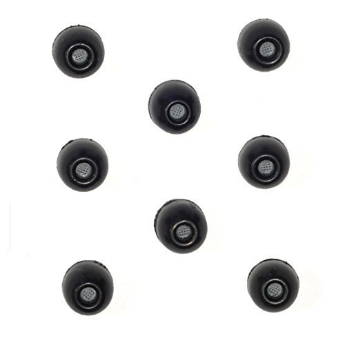 Product Cover 8 PACK - Small SHURE EABKF1-10S (PA910S) Replacement Black Foam Ear tips sleeves fit SHURE SE110 SE112 SE115 SE210 SE215 SE310 SE315 SE420 SE425 SE530 SE535 SE846 E3c E3g E4c E4g E5c and Westone Noise Isolating In-Ear Headphones Earphones
