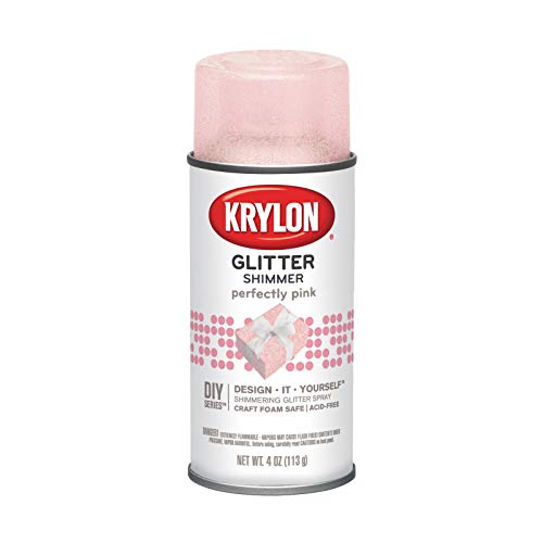 Product Cover Krylon I00409000 Perfectly Pink Glitter Shimmer Spray, 4 Ounces