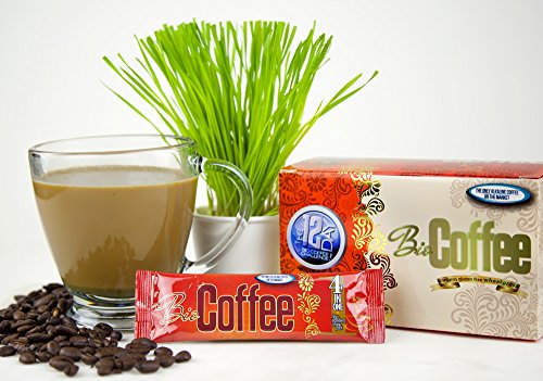 Product Cover Bio Coffee- NEW! - First Organic Instant Non-dairy Alkaline Coffee (12 Sachet Box)