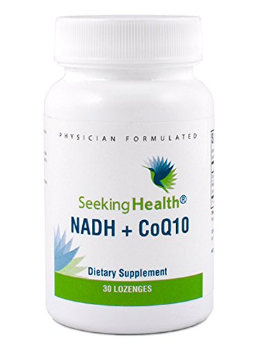 Product Cover Seeking Health | NADH + CoQ10 Metabolic Support | 25 mg NADH + 50 mg CoQ10 Supplement | 30 Niacin Lozenges