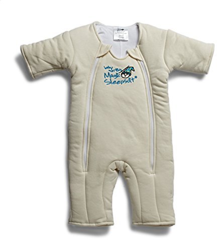 Product Cover Baby Merlin's Magic Sleepsuit - Swaddle Transition Product - Cotton - Cream - 3-6 Months