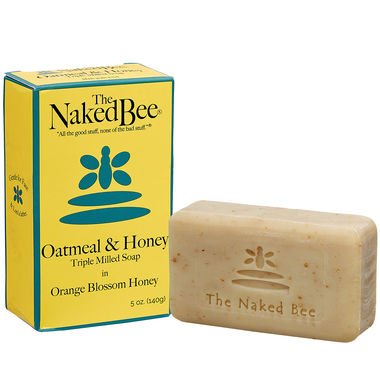 Product Cover The Naked Bee Oatmeal & Honey Triple Milled Soap, 5 Ounce, 3 Pack, Orange Blossom Honey