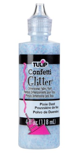 Product Cover Tulip Dimensional Fabric Paint, 4-Ounce, Glitter Pixie Dust