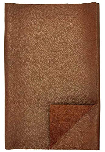 Product Cover REED Leather HIDES - Cow Skins Various Colors & Sizes (12 X 24 Inches 2 Square Foot, Brown)