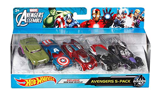 Product Cover Hot Wheels Marvel Avengers Assemble Avengers 5-Pack [Amazon Exclusive]