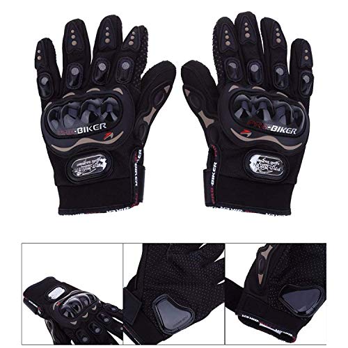Product Cover Probiker probiker Leather Motorcycle Gloves (Black, Xl)