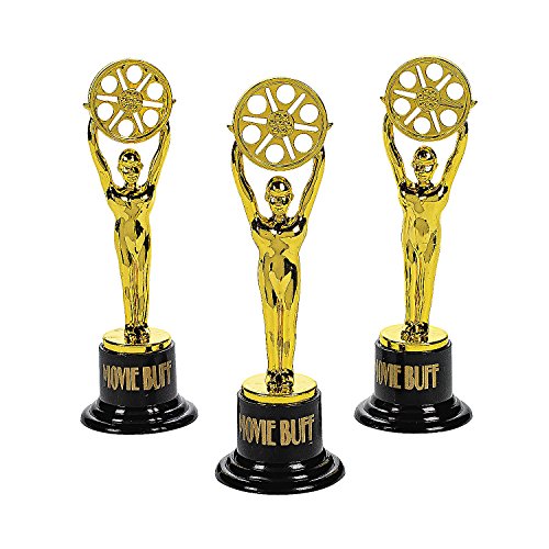 Product Cover Fun Express - Movie Buff Gold Trophy - 1dz - Stationery - Awards - Trophies & Awards - 12 Pieces