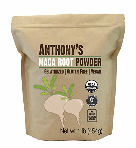 Product Cover Anthony's Organic Maca Root Powder, 1lb, Gelatinized for Enhanced Bioavailability, Gluten Free & Non GMO