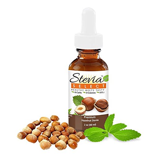 Product Cover Liquid Stevia Hazelnut-Stevia Select Natural Sweetener-Stevia Drops From Sweet Leaf -Liquid Stevia 2 Oz. Stevia - Perfect For Any Weight Loss- Diet Plan-Best Tasting Stevia Drops Guaranteed! ...