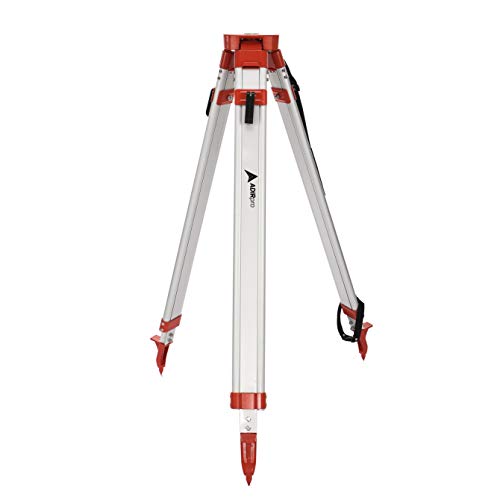 Product Cover AdirPro Aluminum 5/8-Inch 11-Threaded Flat Head Heavy Duty Contractor Tripod with Quick Clamp (Red)
