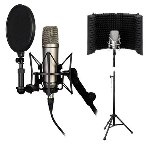 Product Cover Rode NT1-A Complete Vocal Recording Solution with Acoustic Reflection Filter and Tripod Mic Stand Kit