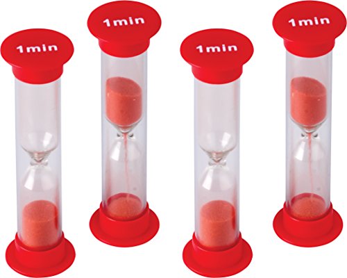 Product Cover Teacher Created Resources 1 Minute Sand Timer - Small (20646), Red