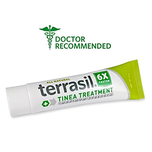 Product Cover Terrasil® Tinea Treatment MAX - 6X Faster Relief, 100% Guaranteed, Patented All Natural Therapeutic Anti-fungal Ointment for Tinea Versicolor, Corporis, Cruris, and Pedis 14g