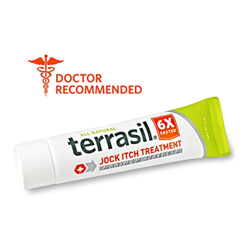 Product Cover Jock Itch Treatment MAX - 6X Faster Than Leading Brands Dr. Recommended 100% Guaranteed All Natural Antifungal Ointment Treats Tinea Cruris Relieves Itch Irritation by Terrasil® 14 Grams