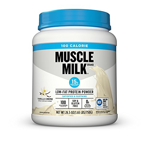 Product Cover Muscle Milk 100 Calorie Protein Powder, Vanilla Crème, 15g Protein, 1.65 Pound