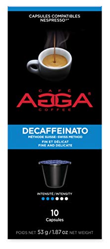 Product Cover Agga Coffee, Espresso Decaffeinato, 60 Nespresso Compatible Capsules, Intensity 3/6, Compatible with Nespresso OriginalLine Machines