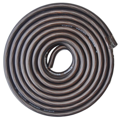 Product Cover SoundBox Connected 4 Gauge Black Amplifier Amp Power/Ground Wire 25 Feet Superflex Cable 25'