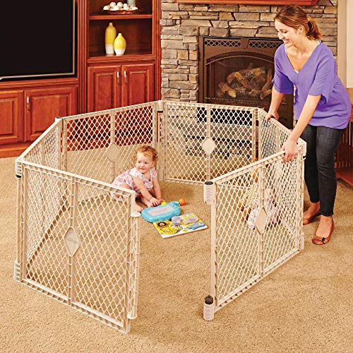 Product Cover Toddleroo by North States Superyard Indoor-Outdoor 6-Panel Play Yard: Safe play area anywhere - Folds up with carrying strap for easy travel. Freestanding. 18.5 sq. ft. enclosure (26