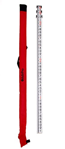 Product Cover AdirPro 9-Foot Aluminum Grade Rod - 8ths, 5 Section Telescopic with Carrying Case