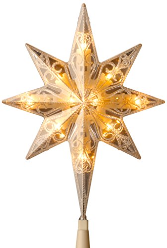 Product Cover National Tree 11 Inch Bethlehem Star Tree Topper with 10 Low Voltage Dual Color LED Bulbs (TA21-11L-1)