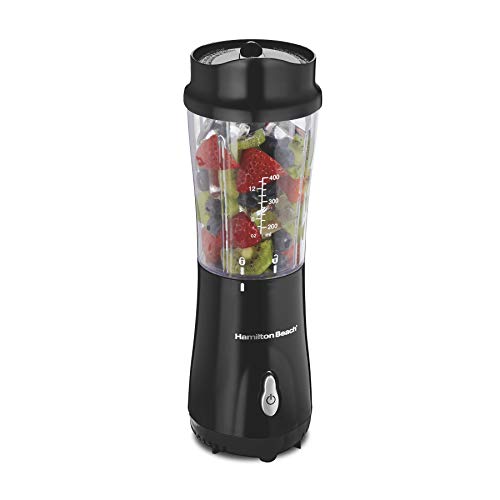 Product Cover Hamilton Beach Personal Blender for Shakes and Smoothies with 14oz Travel Cup and Lid, Black (51101AV)